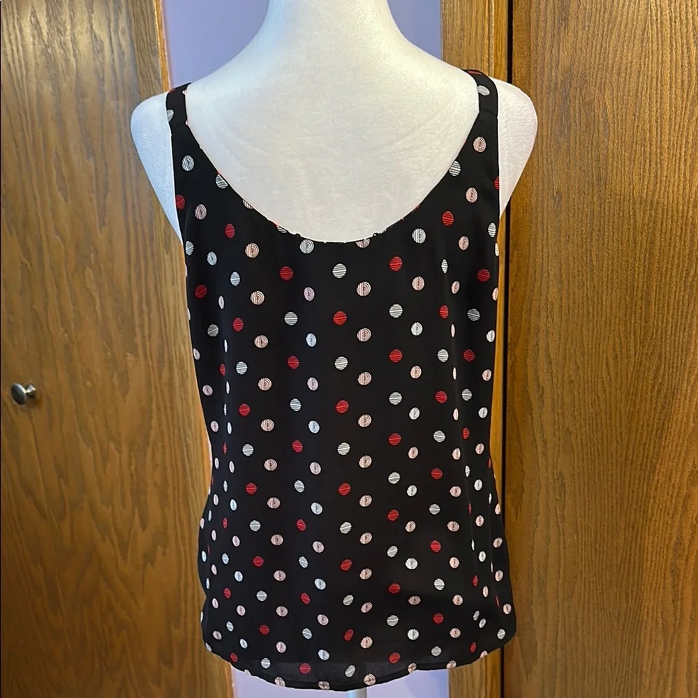 White House Black Market Floral Black and Red reversible Women's Top extra small - Picture 9 of 11